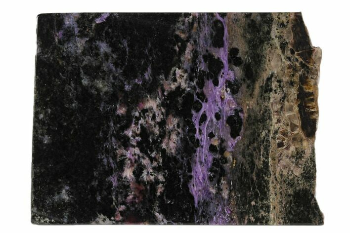 Purple Polished Charoite Slab - Siberia #129062